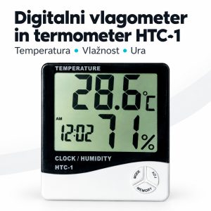 digitalni vlagometer, vlagometer HTC-1, termometer HTC-1, merilnik relativne vlažnosti zraka, termometer za prostor, higrometer