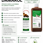 Tekoča vaba Damarol za privabljanje kun, jazbecev in rakunov v živolovke, na voljo v pakiranju 125 ml ali 500 ml