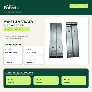 Panti za vrata 5, 15 ali 25 cm – 2 kosa
