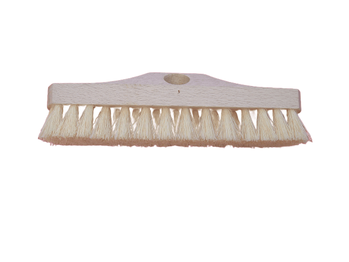 Ščetka Šropar 40 cm s PVC ščetinami in lesenim ročajem za temeljito čiščenje mokrih in suhih površin
