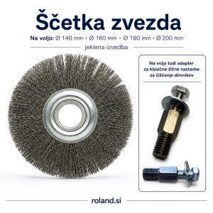 ščetka za dimnike ZVEZDA, jeklena ščetka za dimnik, dimnikarska ščetka, ščetka za čiščenje dimnika, ščetka za saje, krtača za dimnik, dimnikarska krtača, zvezdasta ščetka za dimnik, radialna ščetka za dimnik, ščetka za dimniške cevi, jeklena krtača za dimnik, ščetka za kurišče, ščetka za peč, ščetka za kamin, ščetka za žar, čiščenje dimnika, odstranjevanje saj, odstranjevanje oblog iz dimnika, mehansko čiščenje dimnika, dimnikarsko orodje, dimnikarska oprema, pribor za čiščenje dimnika, ščetka za dimnik 140 mm, ščetka za dimnik 160 mm, ščetka za dimnik 180 mm, ščetka za dimnik 200 mm, dimnikarska ščetka Ø 140 mm, dimnikarska ščetka Ø 160 mm, dimnikarska ščetka Ø 180 mm, dimnikarska ščetka Ø 200 mm, jeklena ščetka 160 mm, ščetka za okrogel dimnik, ščetka za kovinske cevi, ščetka za dimovod, krtača za dimovodno cev, nastavek za ščetko ZVEZDA, nastavek za dimnikarsko ščetko, priklop za dimnikarsko ščetko, nastavek za dimnikarsko palico, ščetka za dimnikarsko žico, ščetka za dimnikarsko vrv, profesionalna dimnikarska ščetka, robustna jeklena ščetka, orodje za odstranjevanje saj, redno vzdrževanje dimnika, četka za dimnjak, čelična četka za dimnjak, dimnjačarska četka, četka za čišćenje dimnjaka, četka za čađu, zvjezdasta četka za dimnjak, četka za dimovodne cijevi, četka za peć, četka za ložište, nastavak za četku za dimnjak, dimnjačarski pribor, čelična četka 160 mm.
