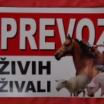 opozorilna tabla prevoz živali