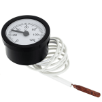 Analogni kapilarni termometer z merilnim območjem od 0 do 120 °C, kapilaro dolžine 1 ali 2 m in oddaljeno temperaturno sondo