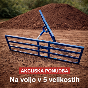 lawn leveling rake oziroma izravnalne grablje so namenjene izravnavi trate, zemlje in peska ter omogočajo enakomerno površino na vrtu ali dvorišču