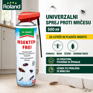 Univerzalni sprej proti mrčesu Dr. Stähler 500 ml za komarje, muhe, ščurke in srebrne ribice