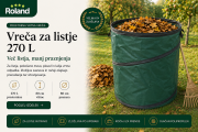 Zložljiva pop-up vrtna vreča s spiralno oporo, ki med polnjenjem ostane odprta. Primerna za listje, travo, plevel in lažje rastlinske ostanke.