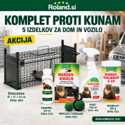 Komplet proti kunam z živolovko, vabo Damarol 125 ml, kroglicami, sprejem 500 ml in granulatom 300 g