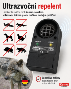 ultrazvočni odganjalec kun, ultrazvočni odganjalec M175, KEMO M175, odganjalec kun M175, elektronski odganjalec kun, odganjalec kun za avto, odganjalec kun za garažo, odganjalec kun za podstrešje, ultrazvočni odganjalec volkov, odganjalec volkov, odganjalec volka, ultrazvočni odganjalec šakalov, odganjalec šakalov, odganjalec šakala, ultrazvočni odganjalec glodavcev, odganjalec ptic, odganjalec insektov, ultrazvočni odganjalec živali, odganjalec divjadi, zaščita pred kunami, zaščita pred volkom, zaščita pred šakalom, zaščita avtomobila pred kunami, zaščita motornega prostora pred kunami, ultrazvočna zaščita pred kunami, 12 V odganjalec kun, odganjalec kun z nastavljivo frekvenco, ultrasonic animal repeller, ultrasonic marten repeller, ultrasonic wolf deterrent, wolf repeller, jackal repeller, ultrasonic pest repeller, ultrazvučni tjerač životinja, ultrazvučni tjerač kuna, ultrazvučni tjerač vukova, ultrazvučni tjerač šakala, zaštita od vukova, zaštita od šakala, oprema Roland.si