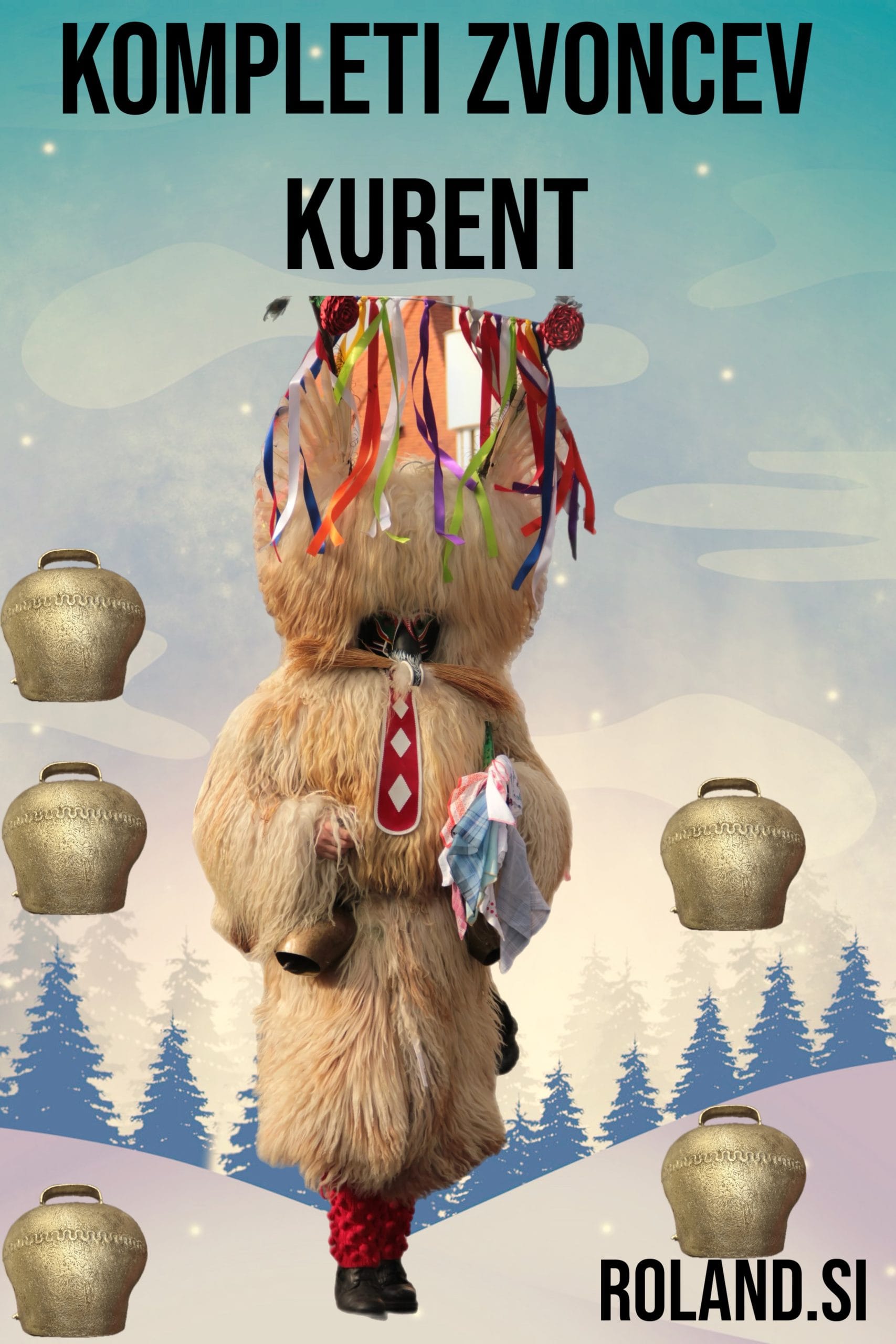 Kompleti zvoncev za kurenta – original STUBAI in CN, različne velikosti zvoncev, primerjava cen in prihrankov