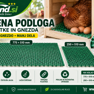Zelena podloga za kletke in gnezda – čistejše okolje, manj dela
