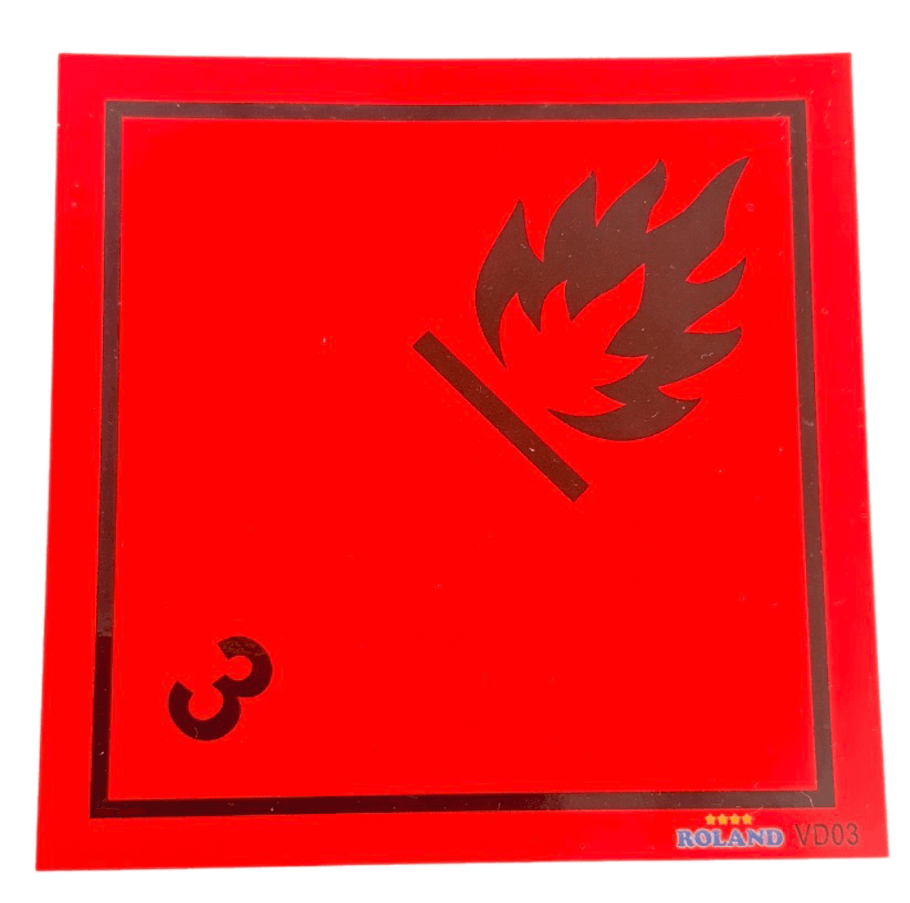 nalepka prevoz vnetljivih stvari in objektov