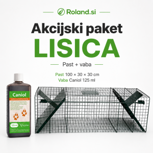 Akcijski komplet lisica z živolovko in CANIOL vabo