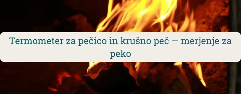 Termometer za pečico in krušno peč – merjenje temperature za peko kruha, pice in pečenk