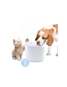 Avtomatska fontana za pse in mačke NETTUNO 3 L z LED osvetlitvijo in filtracijo vode za stalno svežo pitno vodo hišnim ljubljenčkom