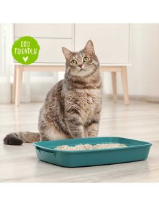 CAT&RINA BeNatural tofu mačji pesek 10 L naravni rastlinski mačji pesek iz sojinih vlaken z dobrim vpijanjem vonjav in grudicam