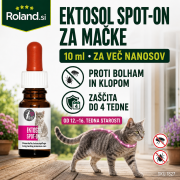 Ektosol insekticidne kapljice za mačke 10 ml