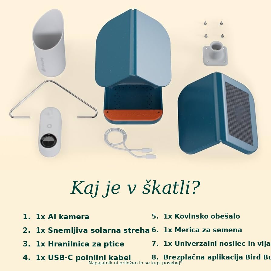 Birdbuddy PRO Solar – pametni AI hranilnik za ptice z 2K HDR kamero in solarnim napajanjem - slika 11