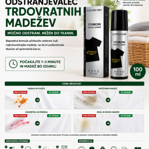 U-Lotion 150 ml je praktičen odstranjevalec madežev za lokalno čiščenje oblačil in tekstila. Kompaktna embalaža je primerna za dom, službo, avtomobil ali potovanje, da lahko svež madež obdelate čim prej.