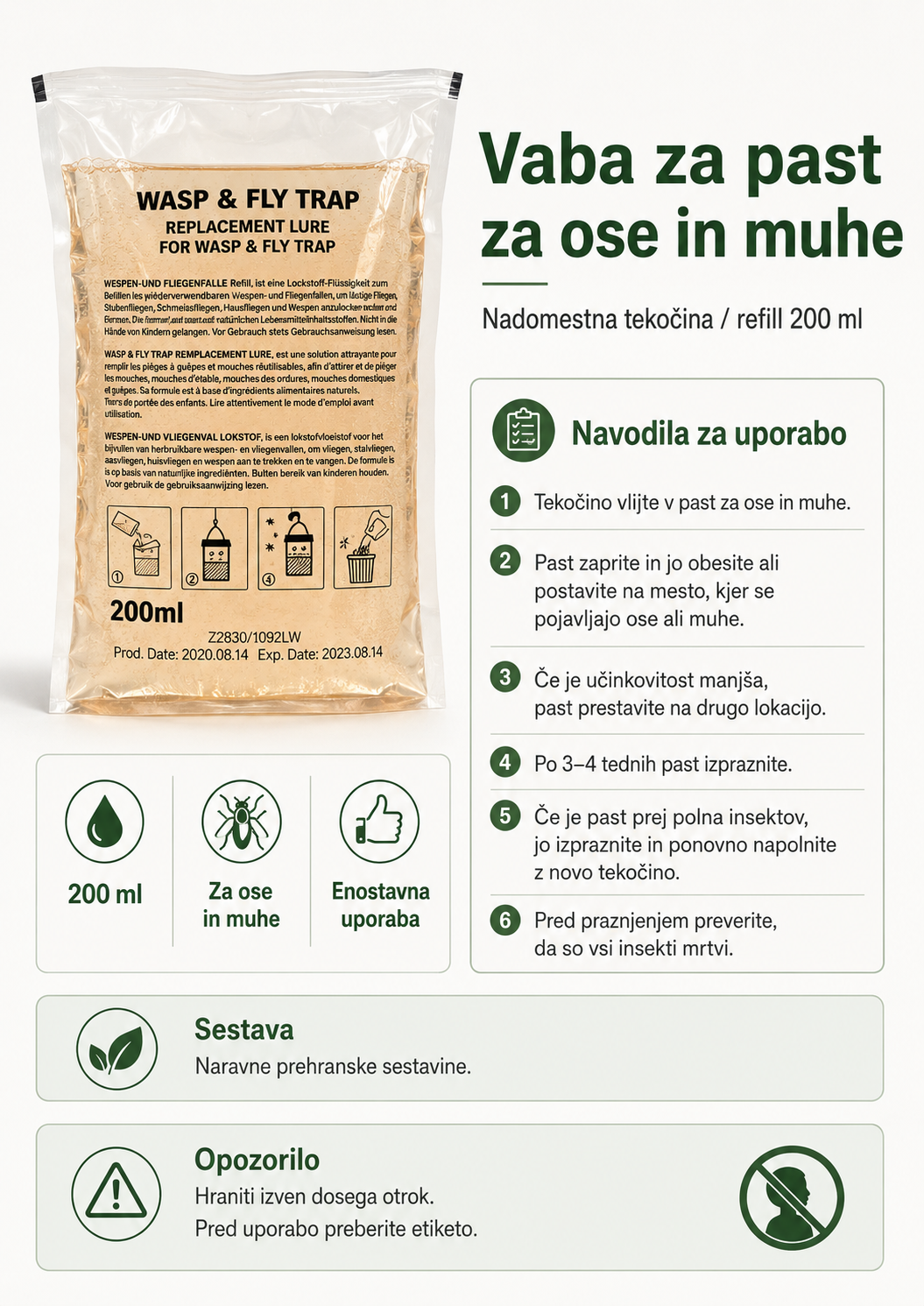 vaba za ose in muhe