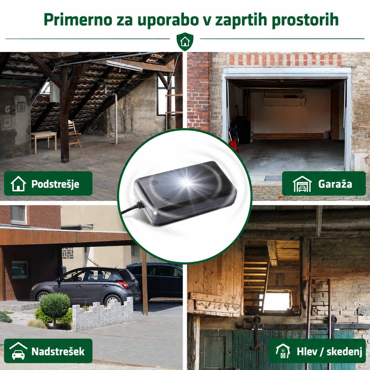 Gardigo notranji LED odganjalec kun za podstrešje - slika 3