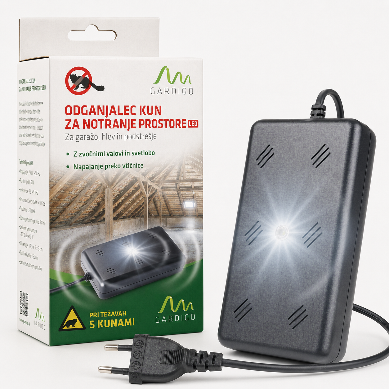 Gardigo notranji LED odganjalec kun za podstrešje - slika 4